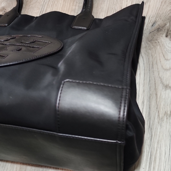 Tory Burch Ella Black Nylon Tote HandBag - Picture 6 of 17